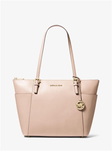 michael kors jet set large saffiano leather crossbody soft pink|Michael Kors tote jet set.